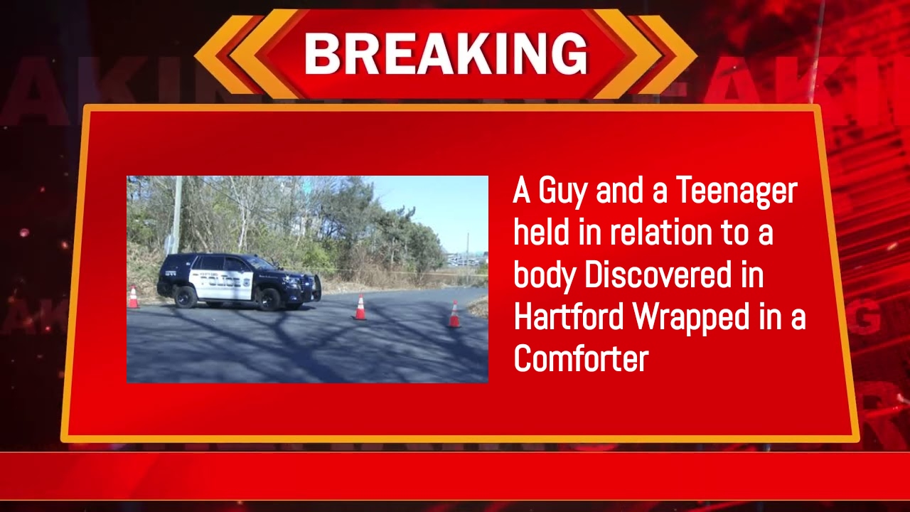 A Guy and a Teenager held in relation to a body Discovered in Hartford Wrapped in a Comforter