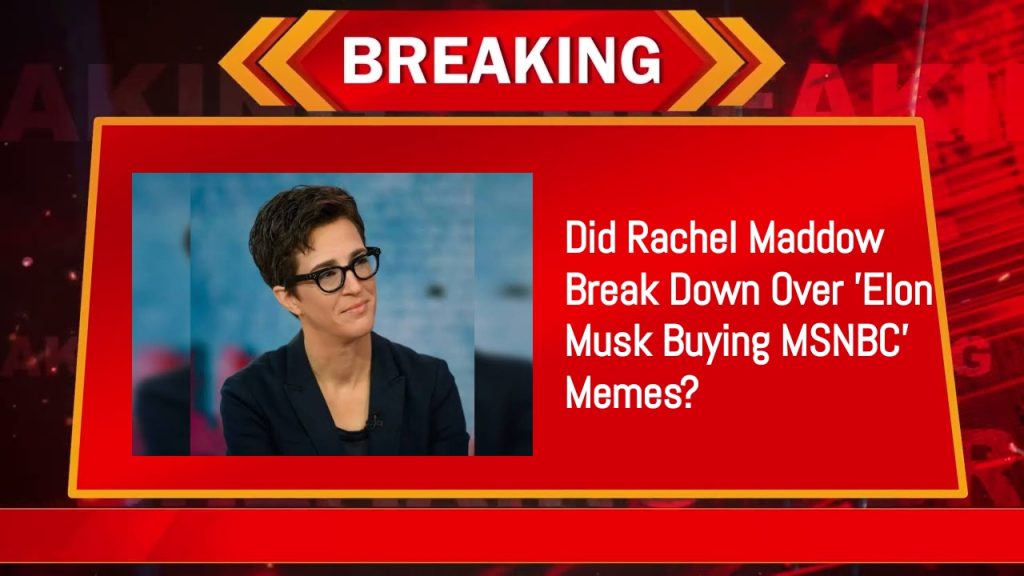 Did Rachel Maddow Break Down Over 'Elon Musk Buying MSNBC' Memes?