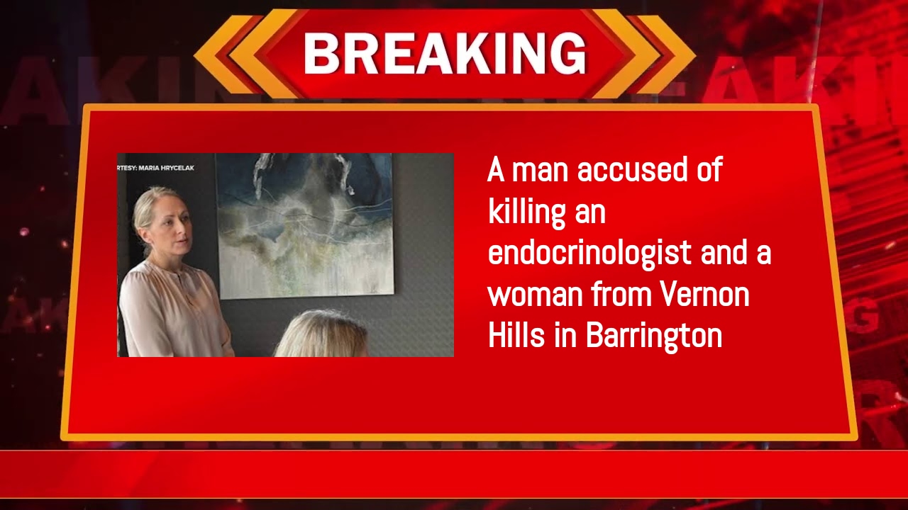 A man accused of killing an endocrinologist and a woman from Vernon Hills in Barrington