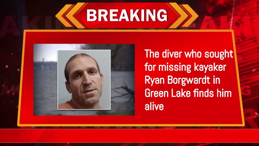 The diver who sought for missing kayaker Ryan Borgwardt in Green Lake finds him alive