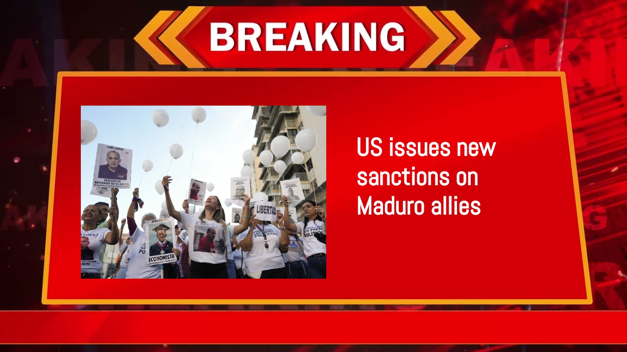 US issues new sanctions on Maduro allies