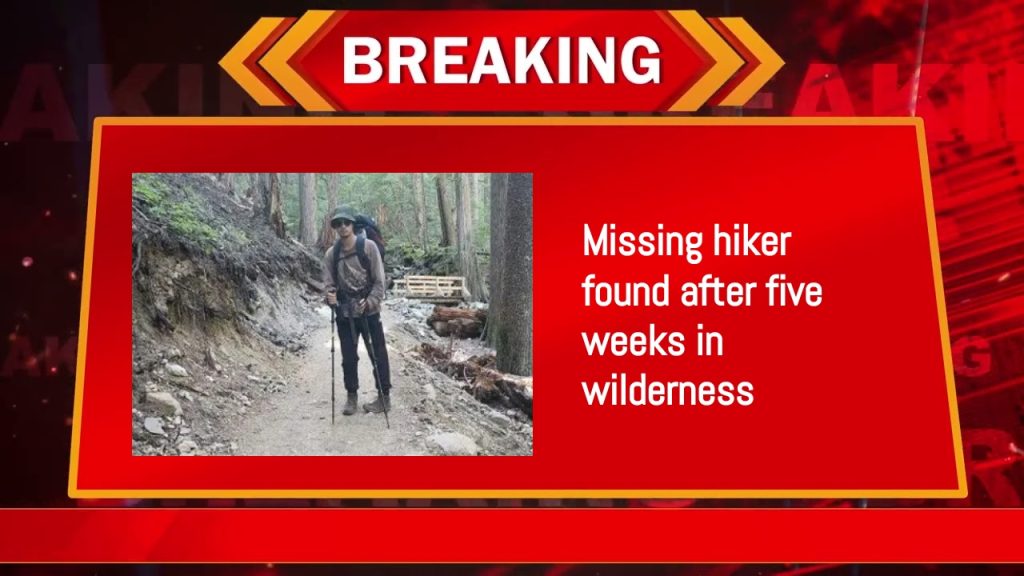 Missing hiker found after five weeks in wilderness