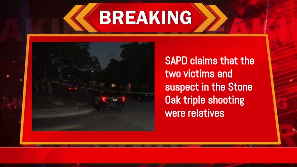 SAPD claims that the two victims and suspect in the Stone Oak triple shooting were relatives