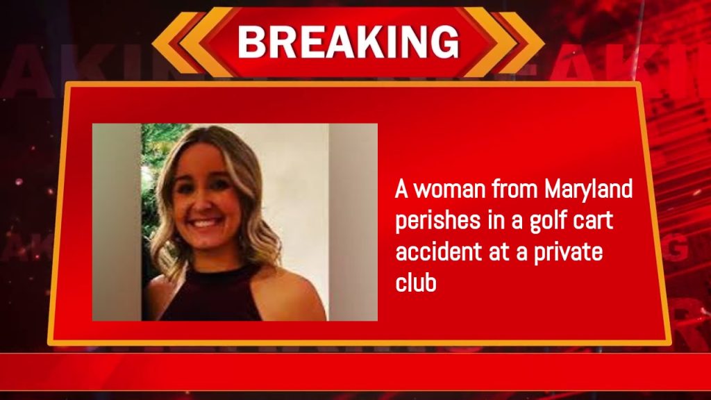 A woman from Maryland perishes in a golf cart accident at a private club