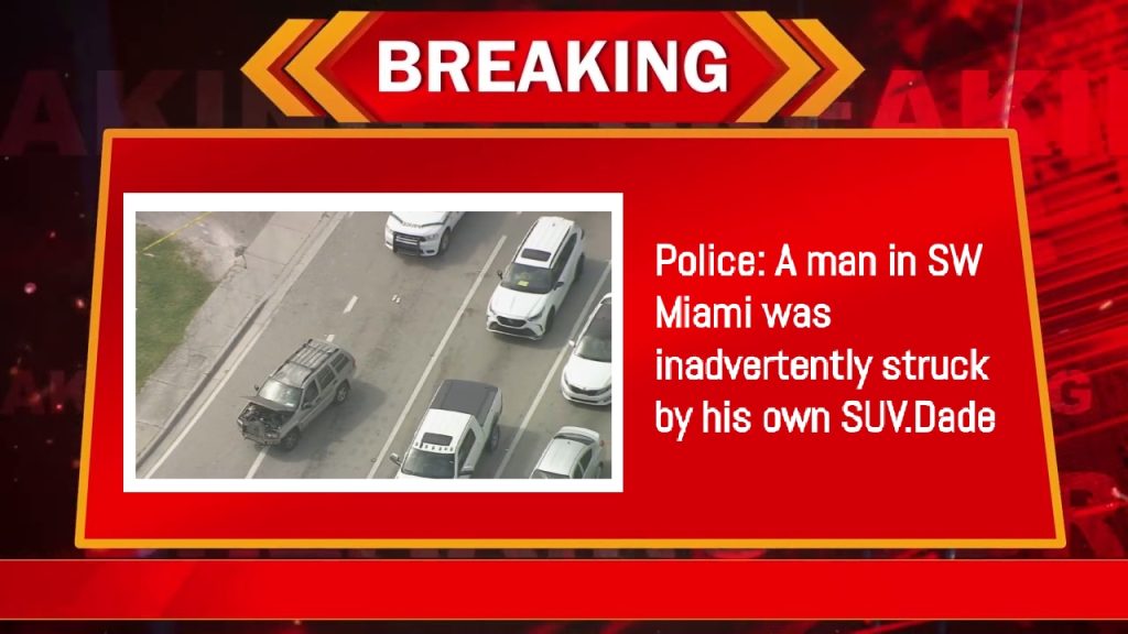 Police: A man in SW Miami was inadvertently struck by his own SUV.Dade