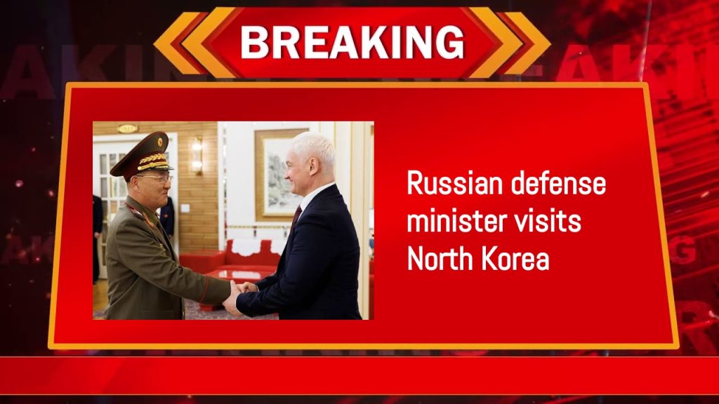 Russian defense minister visits North Korea